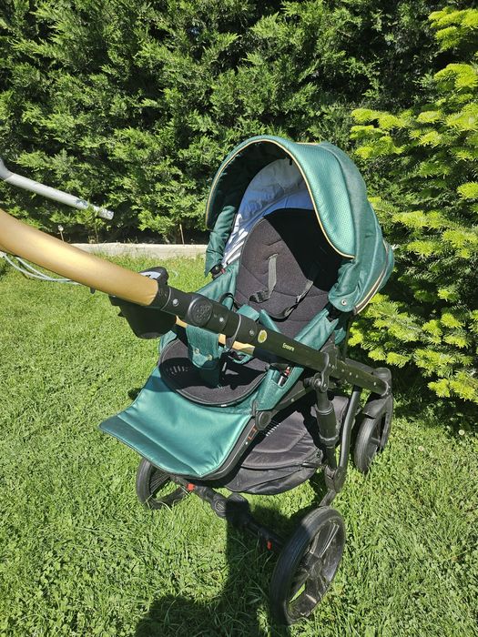 Vand sistem complet 3 in 1 pentru bebe – format din scoica premium auto Cybex Cloud T Plus + carucior Adamex Encore + landou Adamex NOU