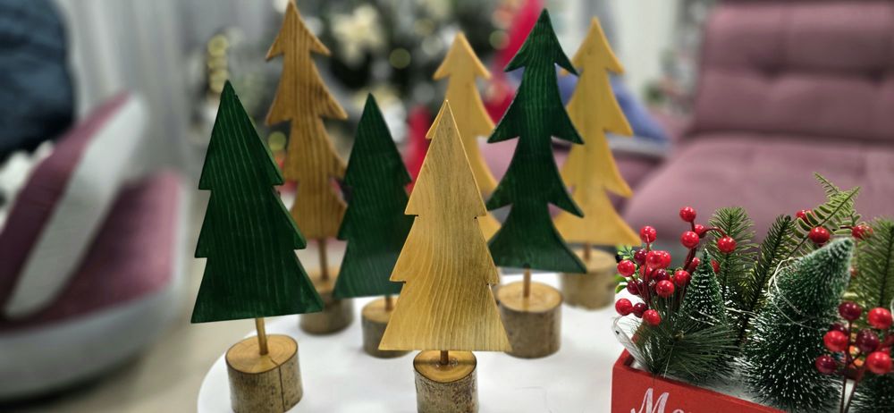 Braduti din lemn pentru Craciun