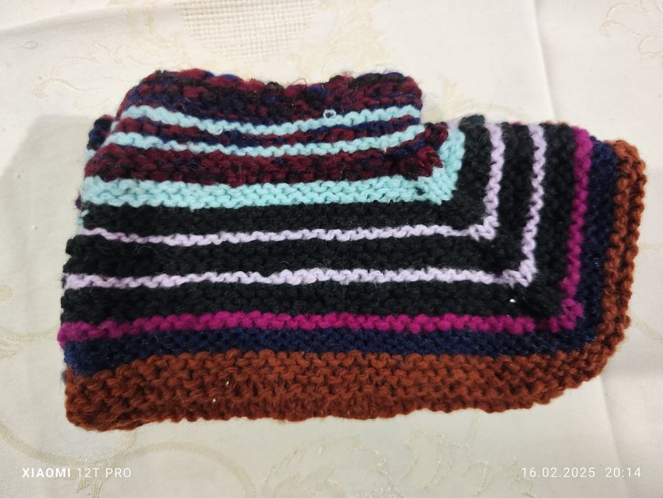 Ръчно плетени вълнени терлици