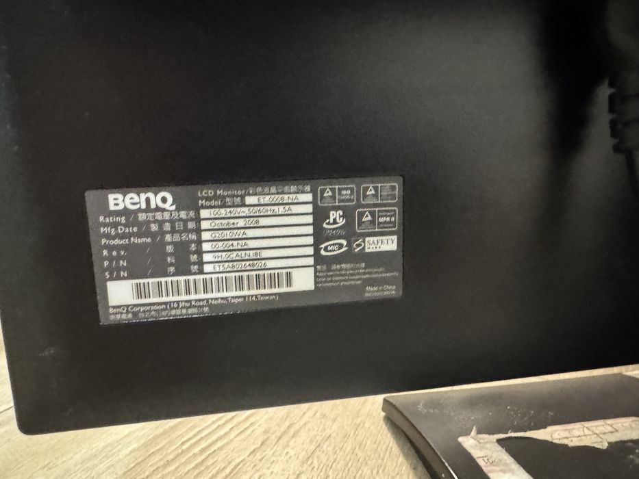 Monitor Benq 20 inch