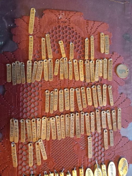 Имена върху дърво и кожа -3 лв.