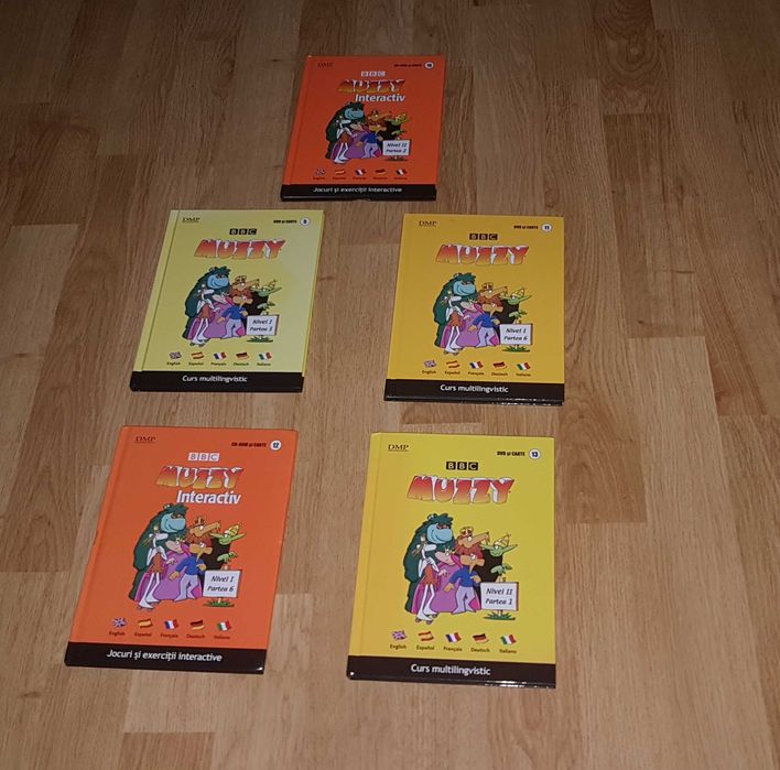 Jocuri și exerciții interactive pentru copii , Cărți cu CD MUZZY