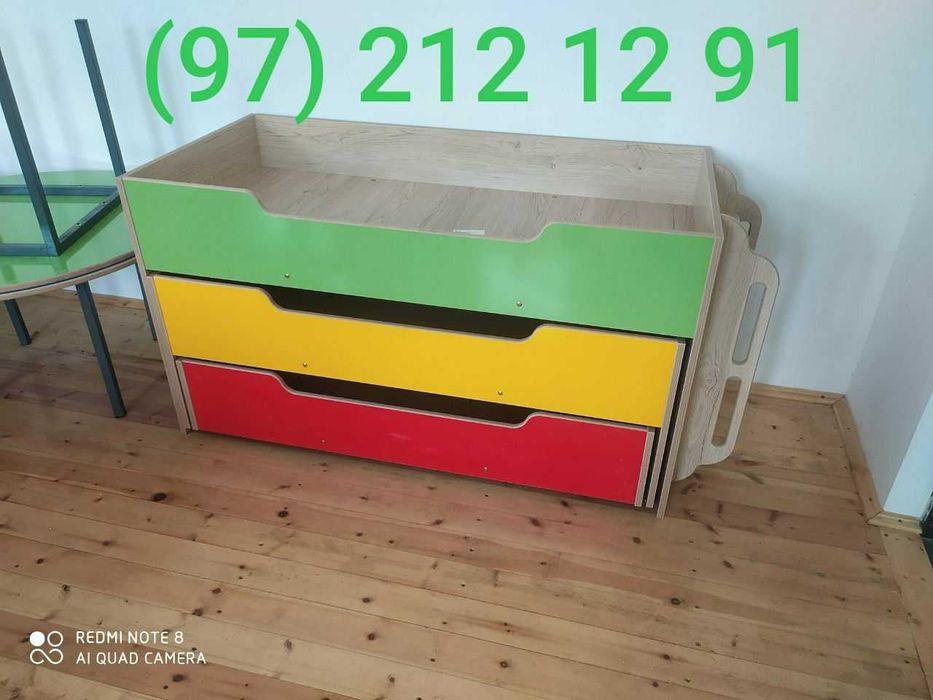 Кровать для детского сада 3х ярусная (Бесплатная доставка)