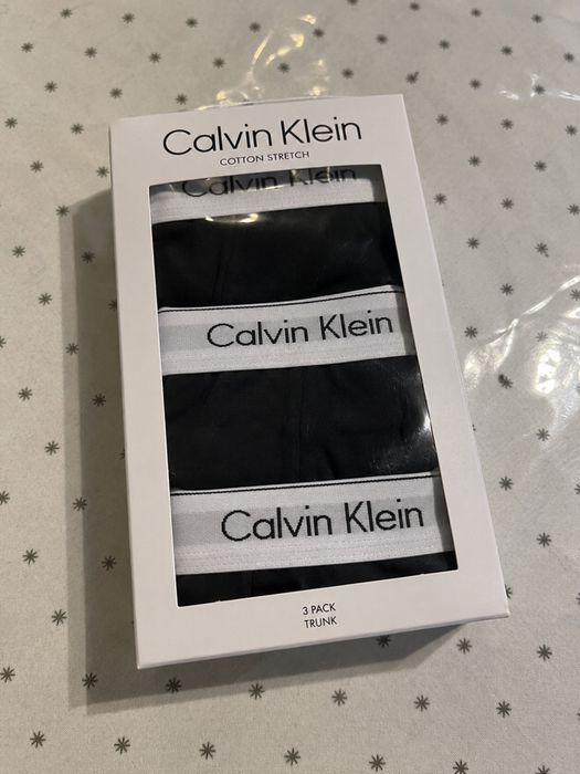 Set 3 boxeri Calvin Klein Cotton Stretch – XL – Noi, în ambalaj original