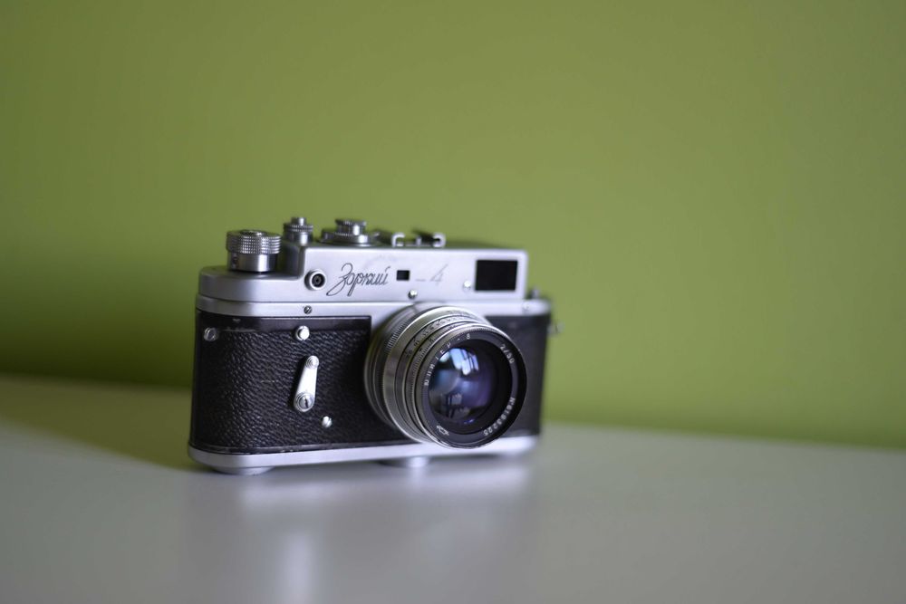 Aparat Foto Film Zorki-4 + Obiectiv Jupiter-8 50mm f/2 - Husă originală