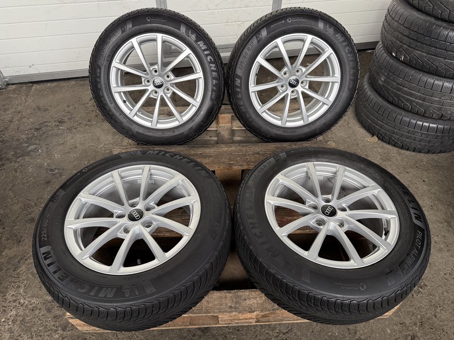 Jante originale Audi A6 cu anvelope iarna Michelin 225/60 R17