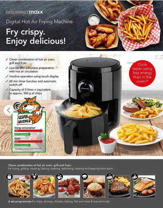 GOURMETmaxx Digital Hot Air Fryer