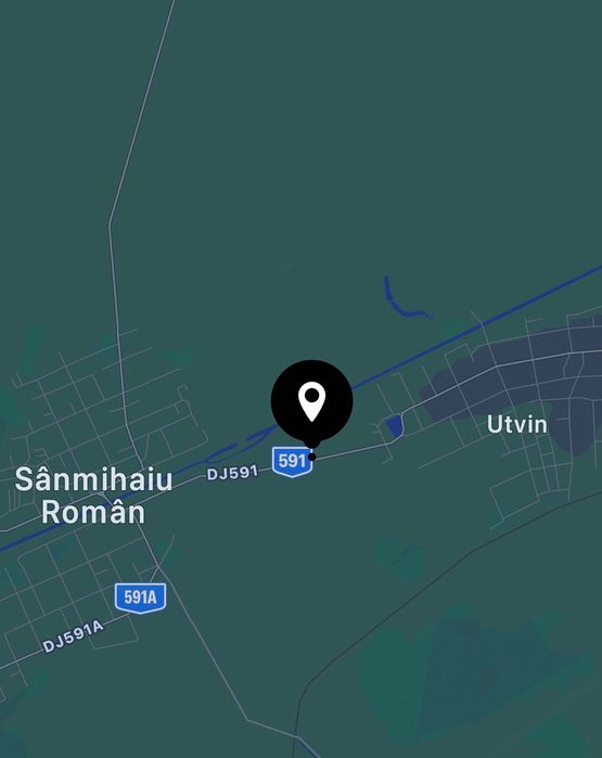 Proprietar, vând urgent teren intravilan 600 mp, lângă DJ591, Sânmihaiu Român – preț negociabil!