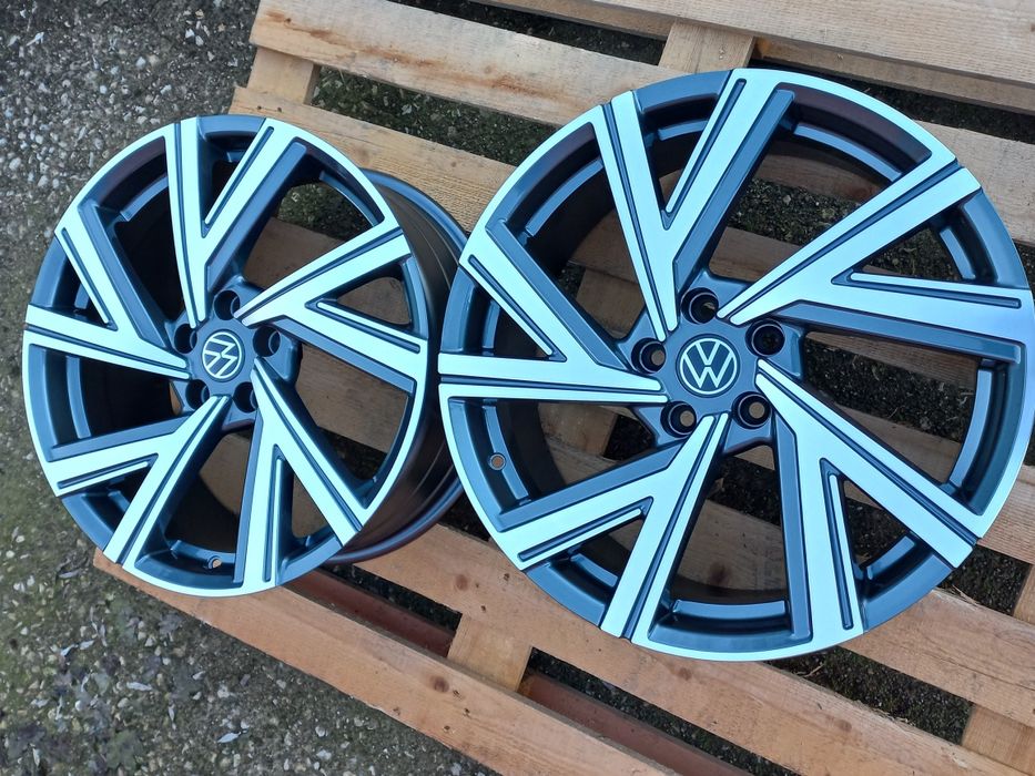 19.Vw Gunmetal Polish 8ж ет40 Golf Passat Tiguan Audi A3 A4 A6 A8 Q3 5