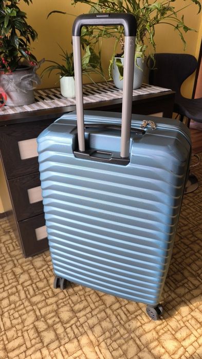 Голям син  куфар поликарбонат