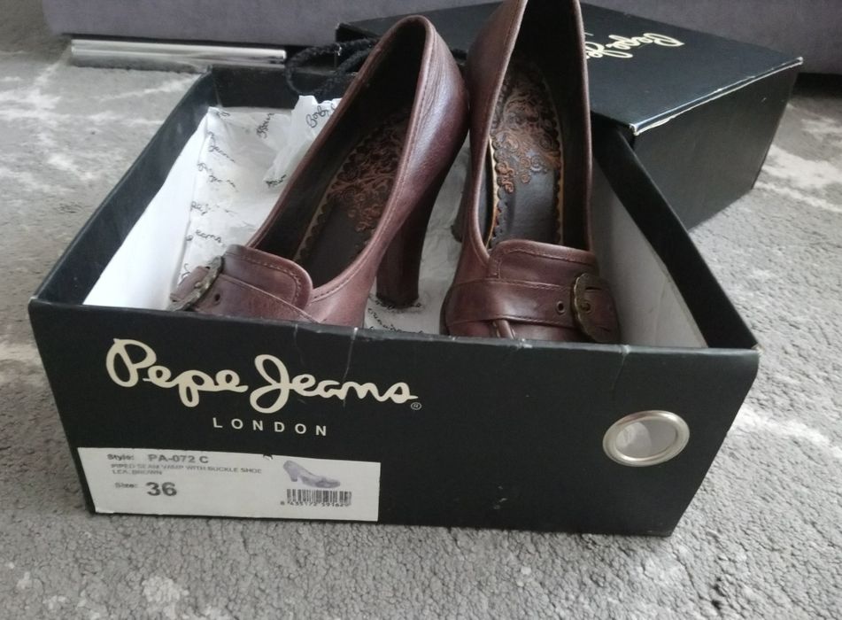 Pepe Jeans обувки естествена кожа