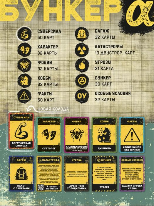 Настольная игра / Бункер оригинал