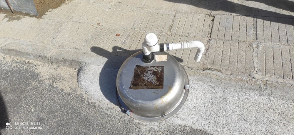 Мивка кръгла алуминиева 42 см.