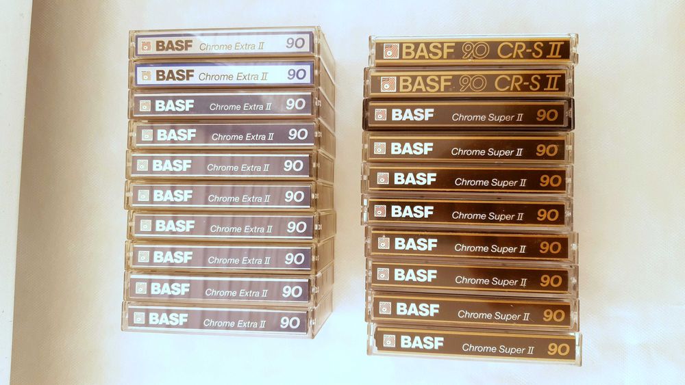 Casete audio TDK si BASF Chrome, 90minute, 2 loturi, pret 250 lei/lot