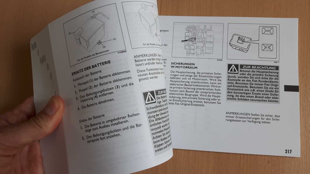 Manual utilizare original Fiat Sedici(Suzuki SX4) in limba germana