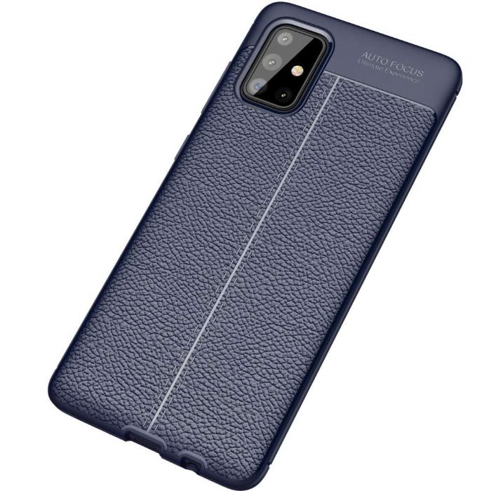 Husa gel carbon piele antisoc +Folie Galaxy A71 A51 S20 Ultra M30s A41