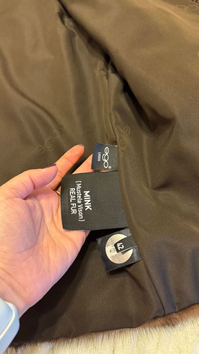 #135 Късо Палто от норка.Визон.Sobol.Естествена кожа с косъм.