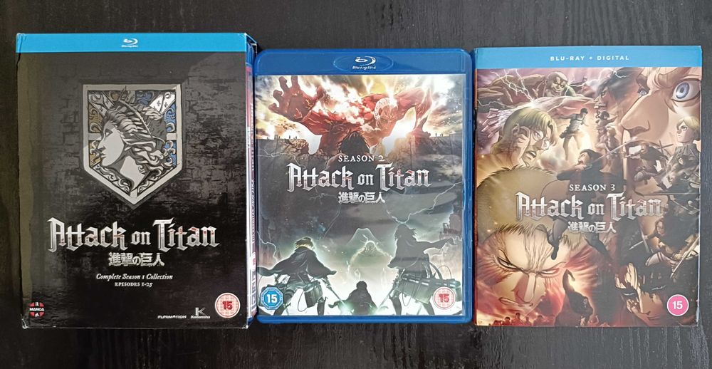 Attack on Titan Blu - ray Пълни Сезон 1-3 + OVA