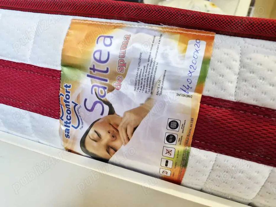 Saltea pat spuma - 140 x 200 cm - SaltConfort