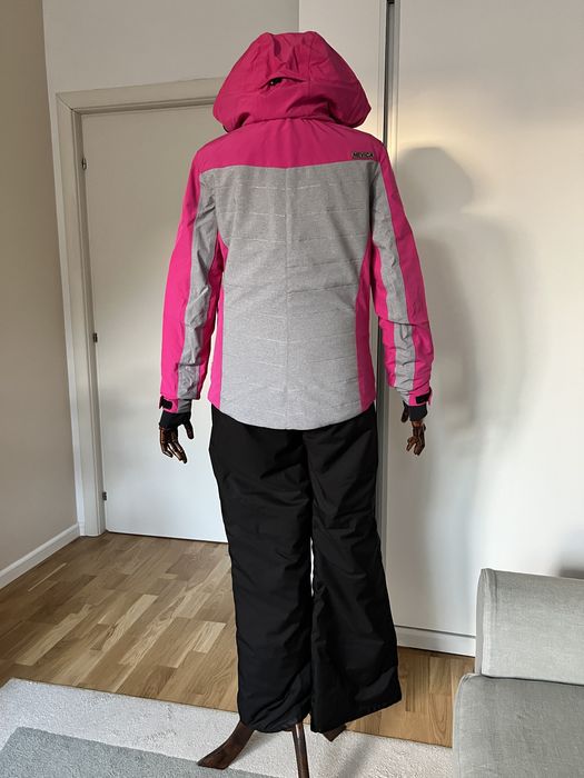 Costum de ski Nevica 10000 mm negru gri roz Recco M-L UK 12