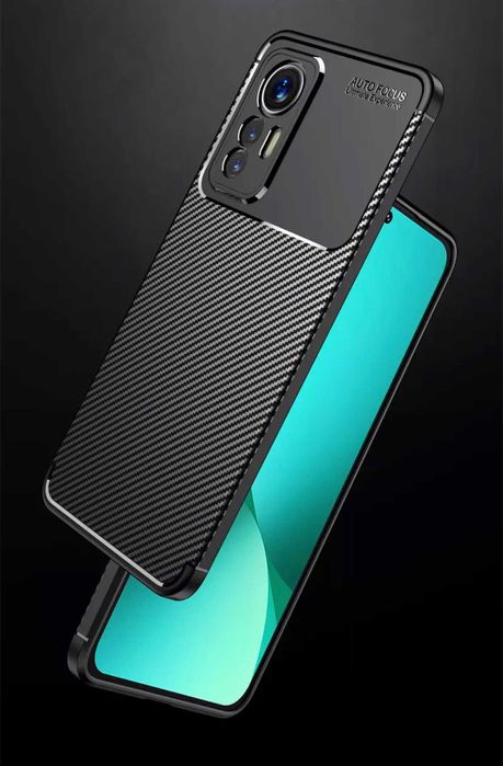 Husa Premium antisoc model Carbon pentru Xiaomi 12s , Xiaomi 12 Lite