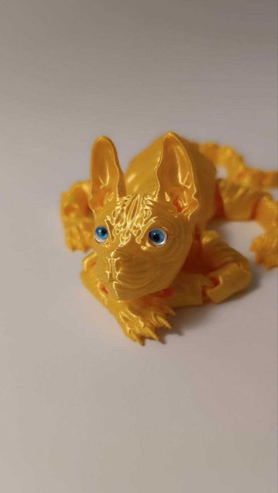 3д играчка котка сфинкс