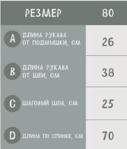 Демисезонный комбинезон 80 см