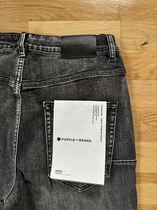 Blugi Purple Brand Slim Fit Negru