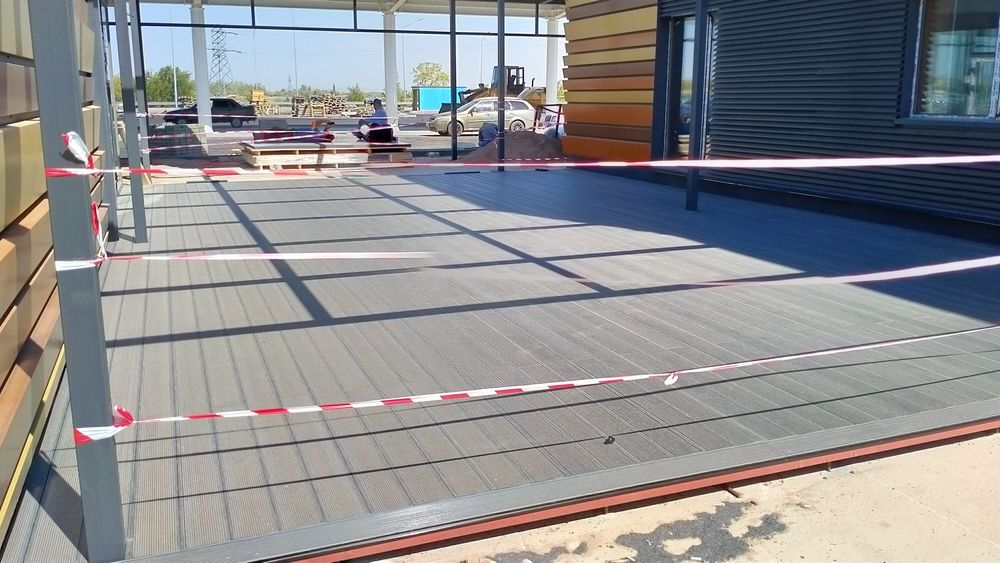 монтаж террасной доски