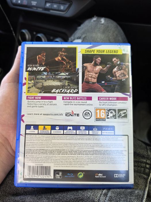 Ufc 4 playstation 4 disc