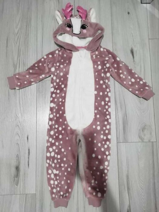 Salopeta superpufoasa  căprioară  fetite vârstă 2-3 ani mărimea 98