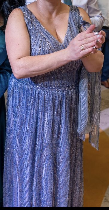 Rochie de seară, lucrată manual