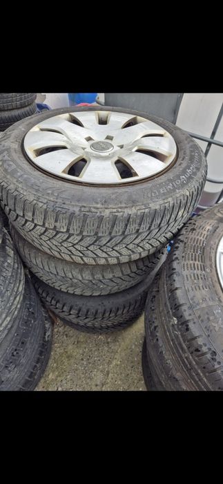 Vând jante tabla 16 inch + capace Audi