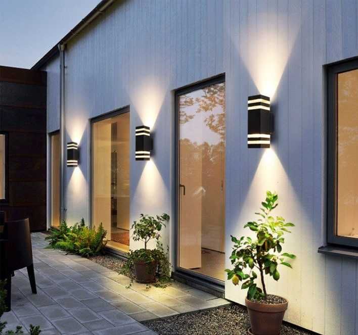 Красива екстериорна лампа за стена и фасада
