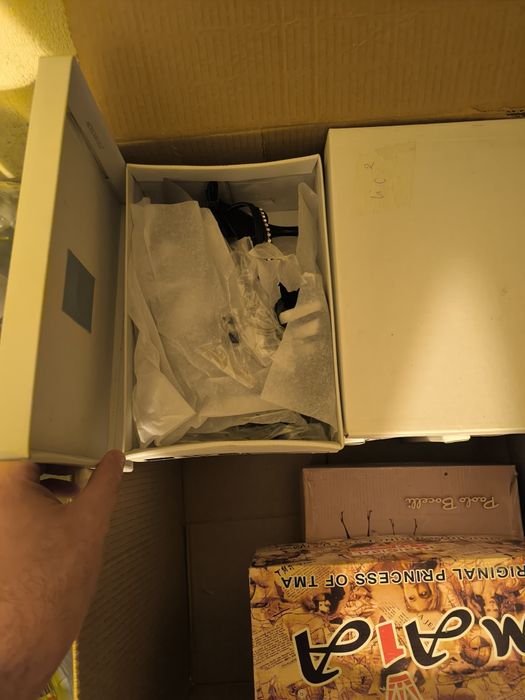 Цял кашон с дамски обувки 16-17 броя