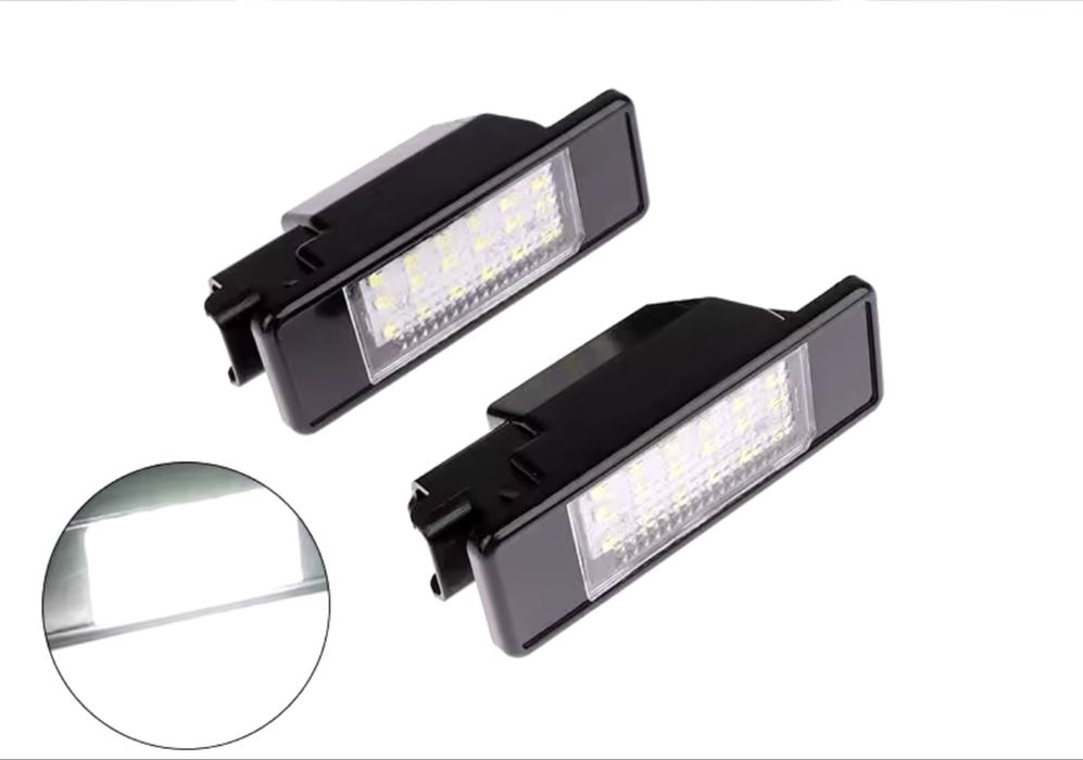 LED Плафони PEUGEOT 207 307 и 308 ситроен C3 C4 Заден Номер ЛЕД пежо