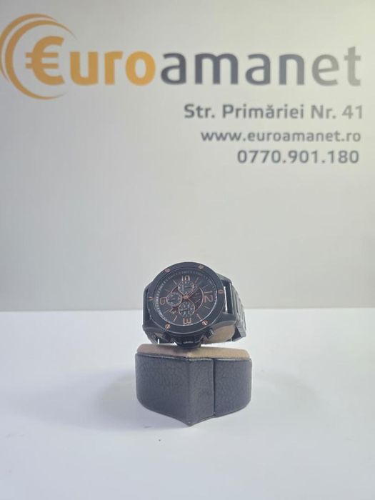 Ceas quartz Armani Exchange de otel inoxidabil, Negru -P-