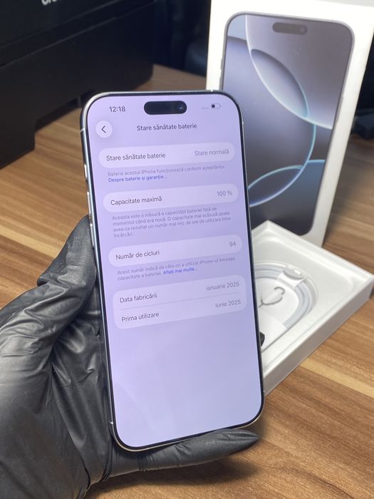 iPhone 16 Pro Max • 256 GB • White Titanium