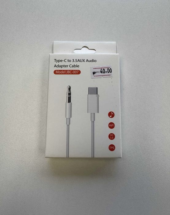 Cablu Auxiliar Jack 3.5mm - Tip C - lungime 1 Metru