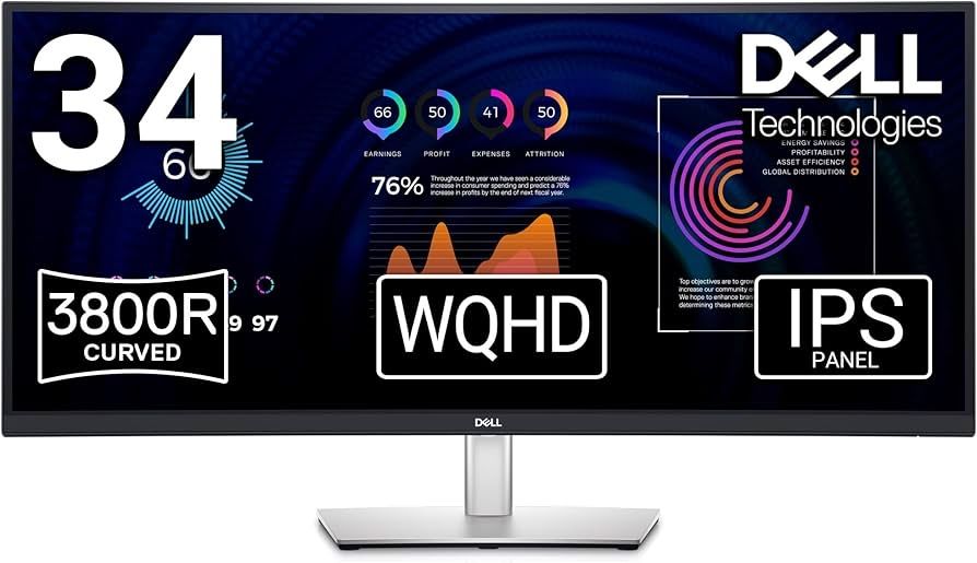 Dell p3424we 3k 60hz ips monitor