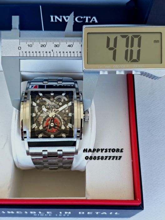 INVICTA Powertrain Gen 2 silver 47 mm, Инвикта нов мъжки часовник