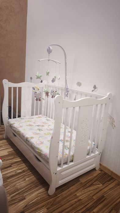 Pătuț bebe 3 in 1 - pătuț bebe, canapea și pat toddler