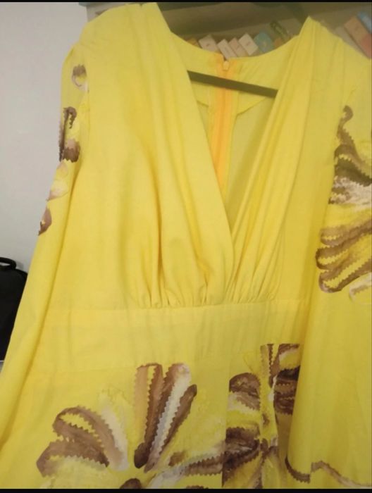 Rochie galbena superba facuta la comanda