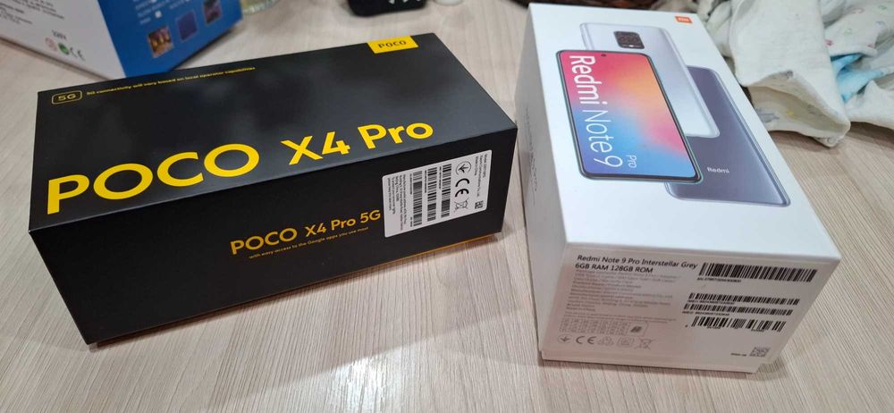 2 моб.телефона редми нот 9 про, поко х4 про