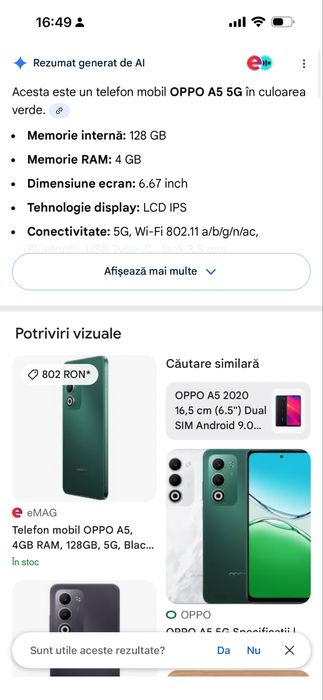 Oppo A5 5G - 4 GB | 128 GB