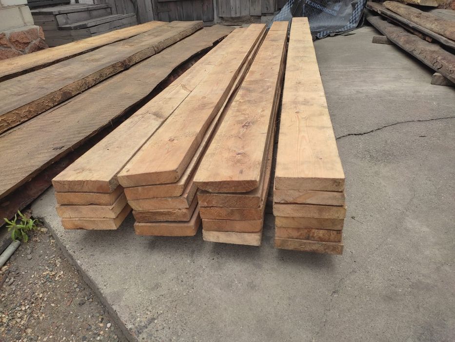 Доски 30 обрезная струганная