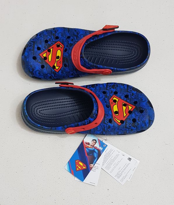 Saboți CROCS Superman Classic Clog 211131 Albastru, șlapi, papuci de vară, mărimea 42 - 43 EU unisex