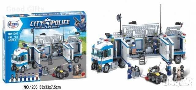 Голям Конструктор Градска полиция 691 части  в кутия . CITY POLICE