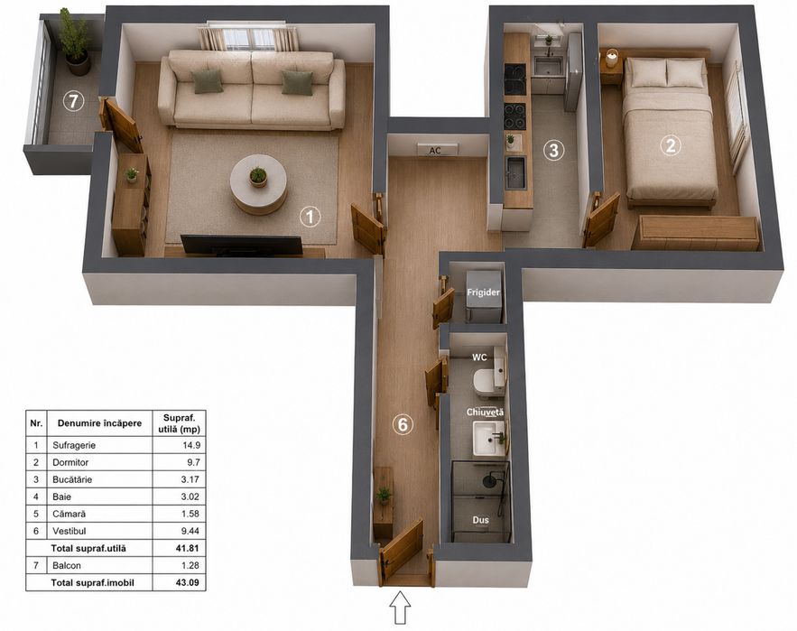Proprietar Apartament 2 camere Drumul Taberei | Valea Ialomitei