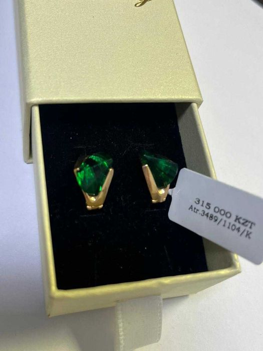 Серьги золото 585 \Рассрочка 0% СКИДКА\ Ломбард Asia gold/ 3489